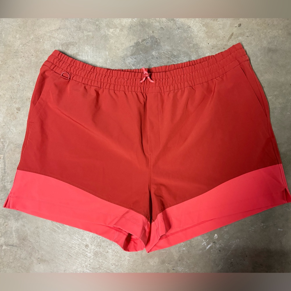 Old Navy Brown/Red and Pink Swim Coverup Shorts